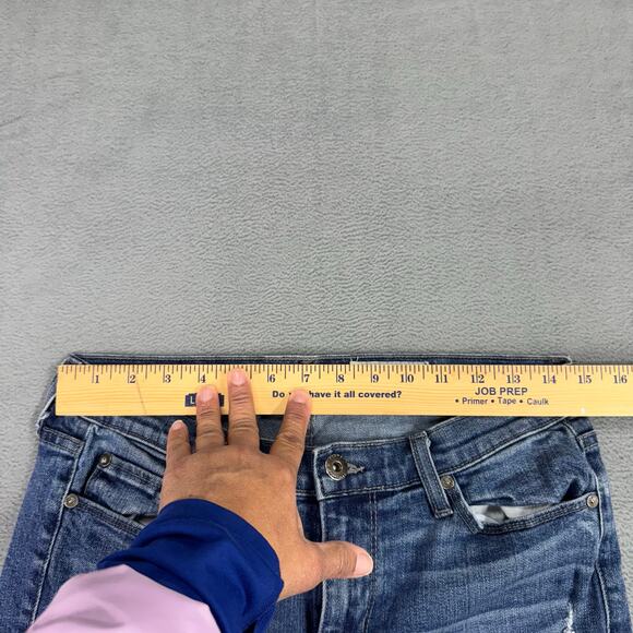 Pistola Jeans Women Blue Distressed Straight Denim Stretchy made In U.S.A 28 - Picture 6 of 9